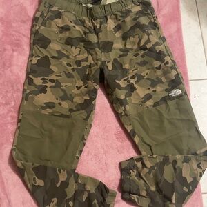The North Face Olive Camouflage Pants